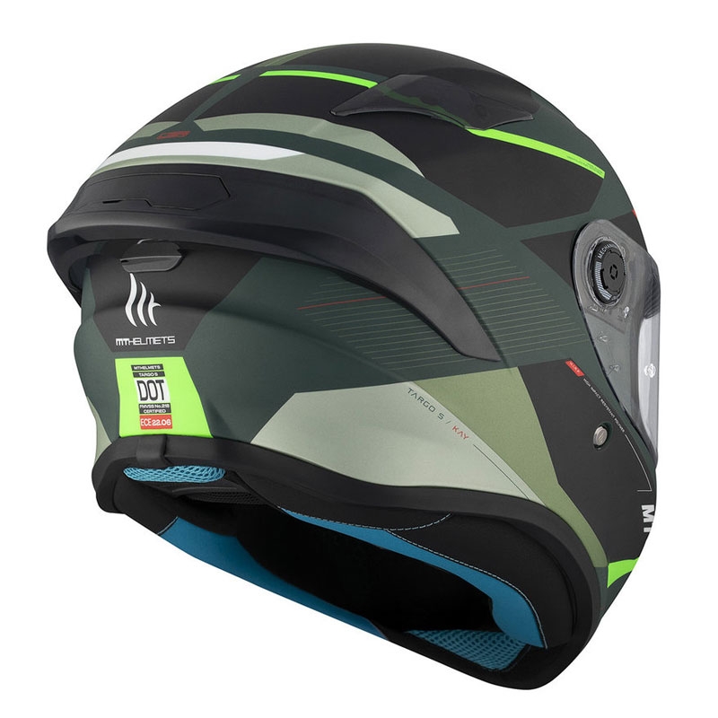 MT TARGO S KAY C6 casque moto intégral noir-vert mat