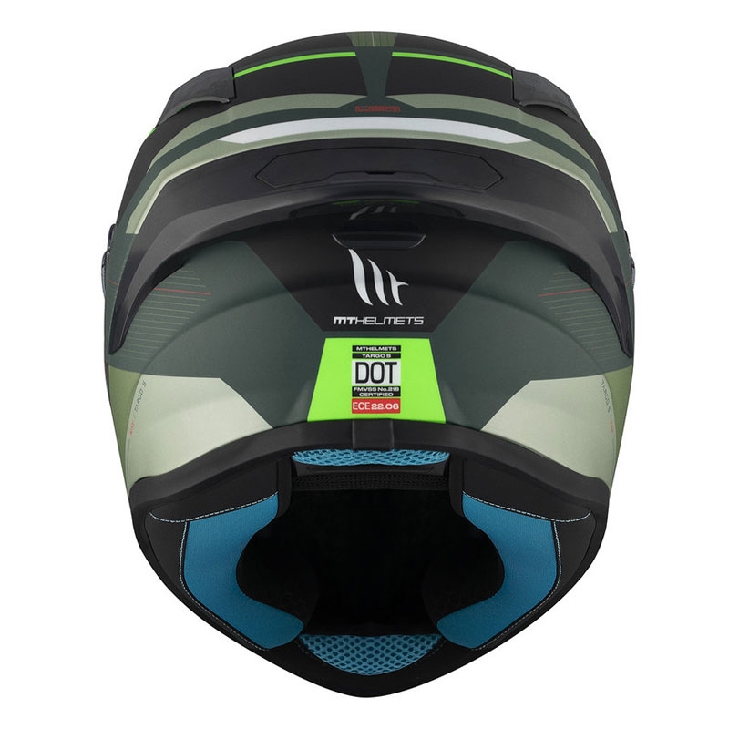 MT TARGO S KAY C6 casque moto intégral noir-vert mat