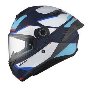MT TARGO S KAY C7 casque moto intégral bleu mat-blanc