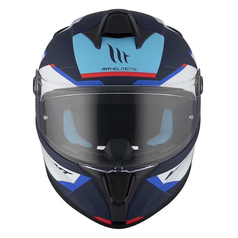 MT TARGO S KAY C7 casque moto intégral bleu mat-blanc