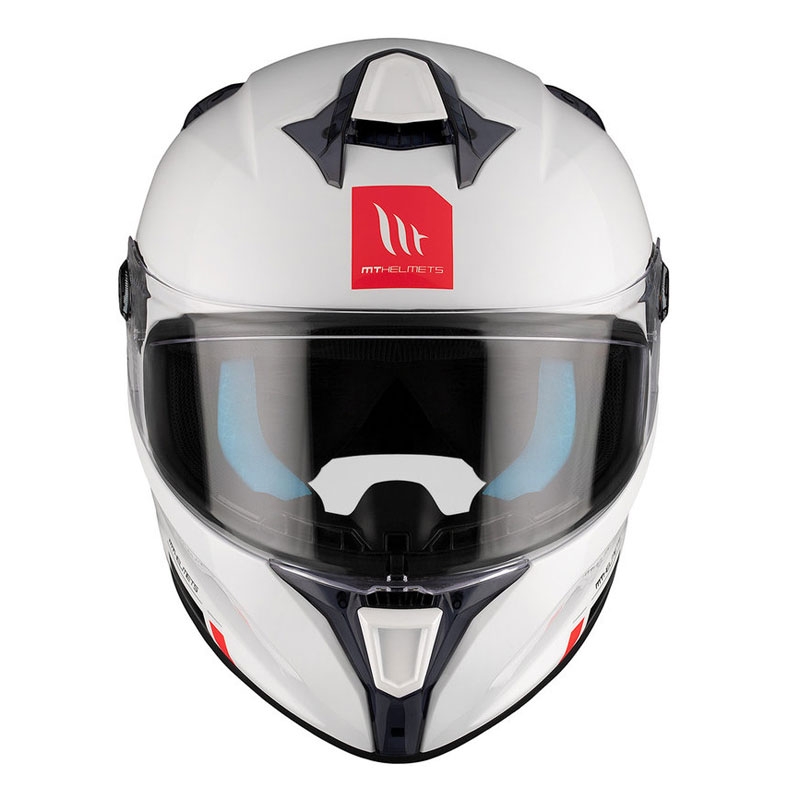 MT TARGO S SOLID A0 casque moto intégral blanc brillant