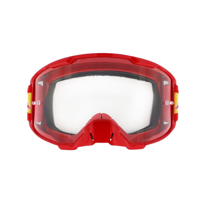 Lunettes de motocross Red Bull Spect STRIVE S rouge avec lentille claire