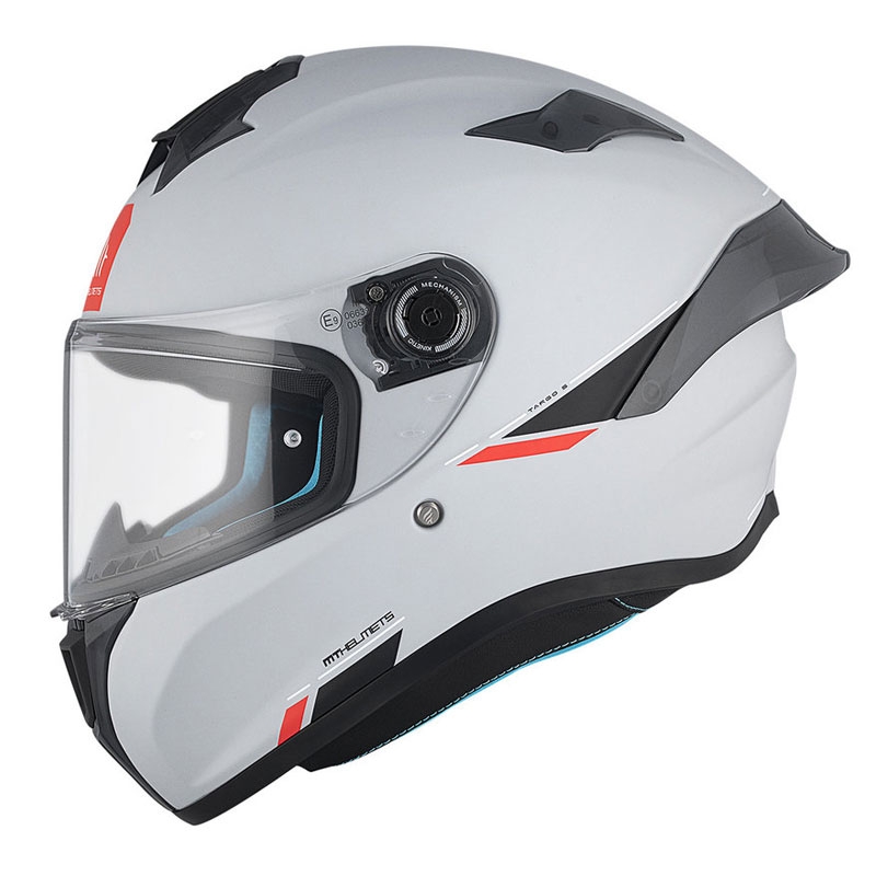 MT TARGO S SOLID A12 casque moto intégral gris mat