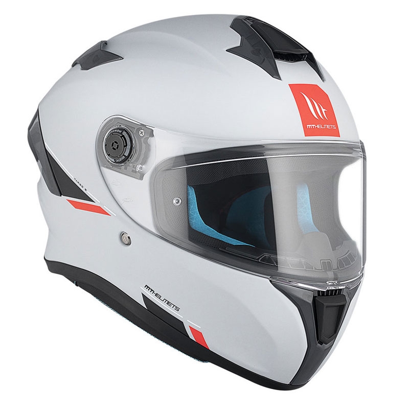 MT TARGO S SOLID A12 casque moto intégral gris mat