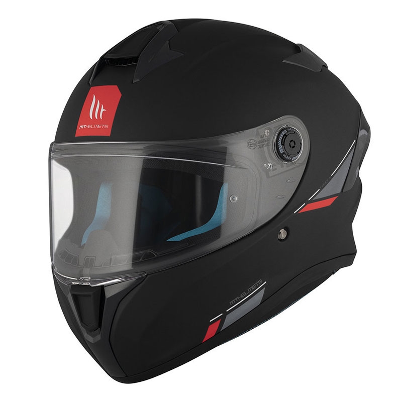 MT TARGO S SOLID A1 casque moto intégral noir mat