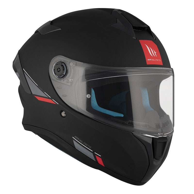 MT TARGO S SOLID A1 casque moto intégral noir mat