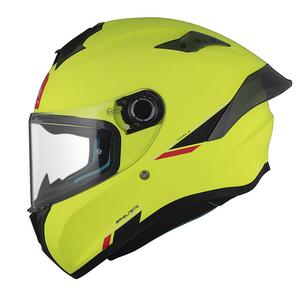 MT TARGO S SOLID A3 casque moto intégral jaune mat