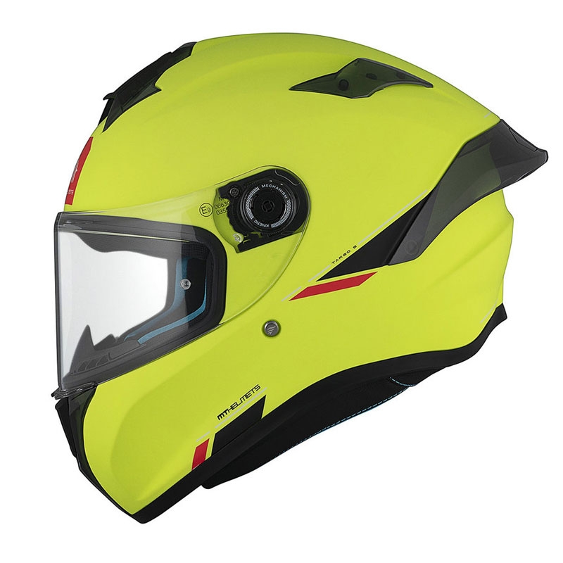 MT TARGO S SOLID A3 casque moto intégral jaune mat