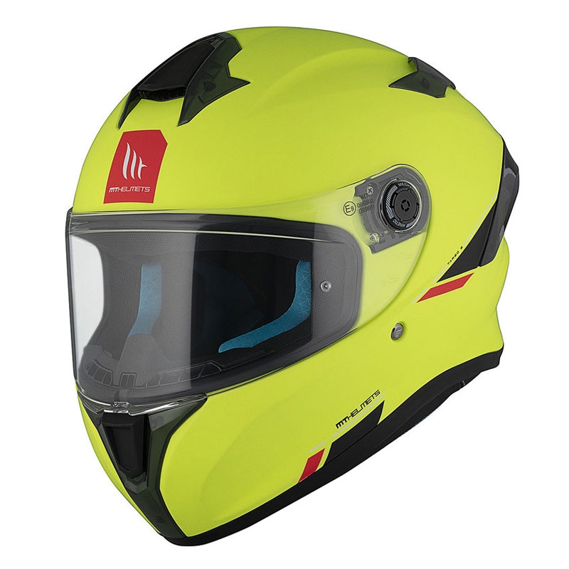 MT TARGO S SOLID A3 casque moto intégral jaune mat