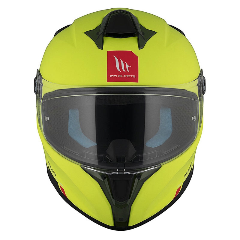 MT TARGO S SOLID A3 casque moto intégral jaune mat
