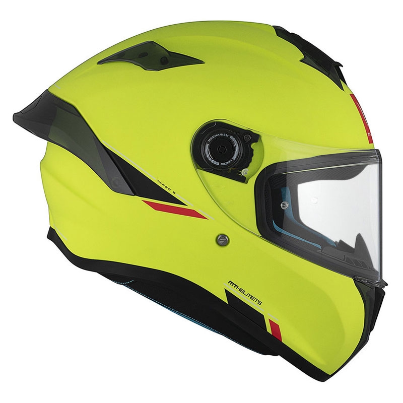 MT TARGO S SOLID A3 casque moto intégral jaune mat