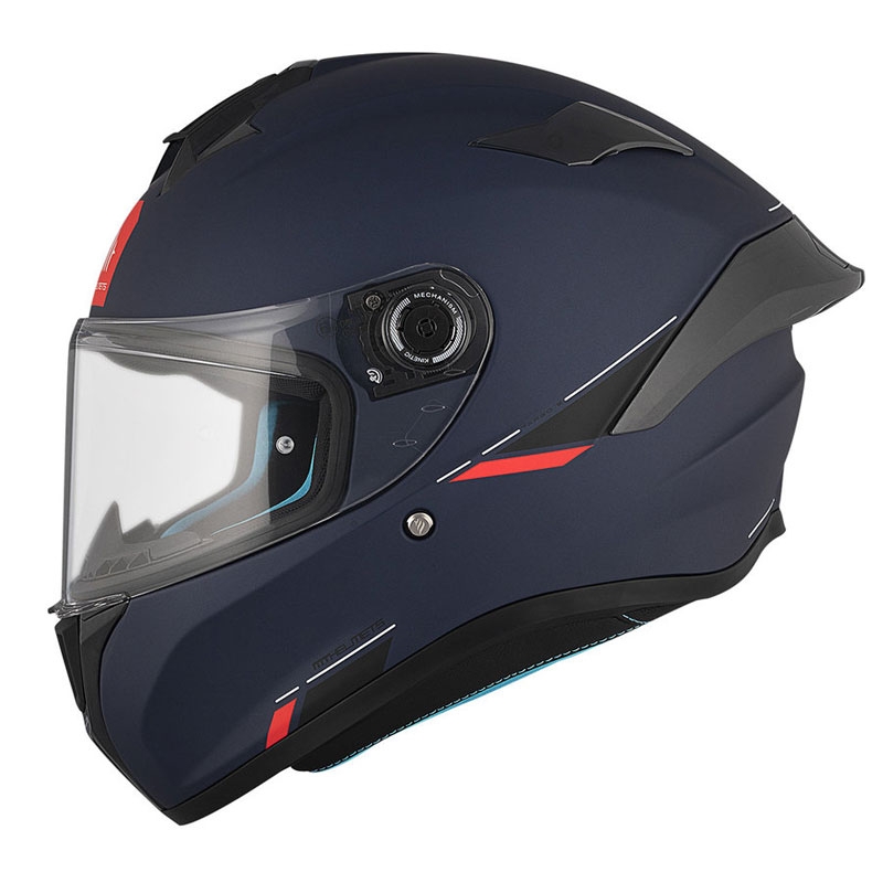 MT TARGO S SOLID A7 casque moto intégral bleu mat