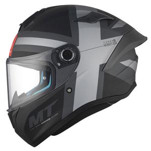 MT TARGO S BRITAIN Casque moto intégral C2 noir-gris mat