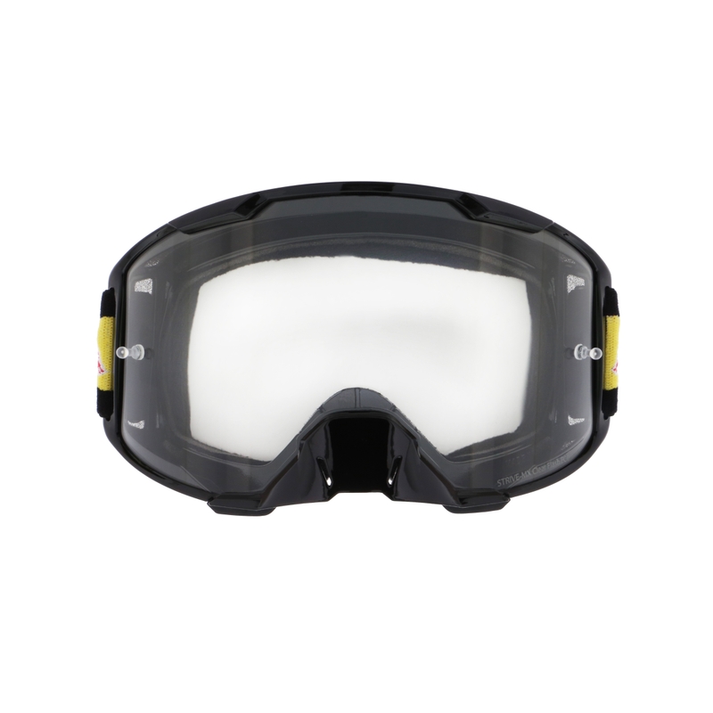 Lunettes de motocross Red Bull Spect STRIVE S noir avec lentille transparente