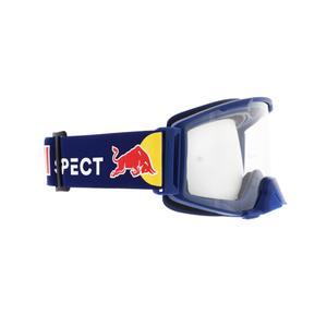 Lunettes de motocross Red Bull Spect STRIVE S bleu foncé avec oculaire transparent