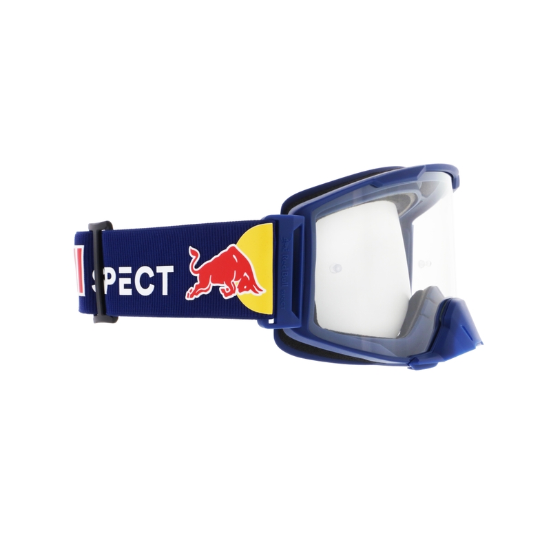 Lunettes de motocross Red Bull Spect STRIVE S bleu foncé avec oculaire transparent
