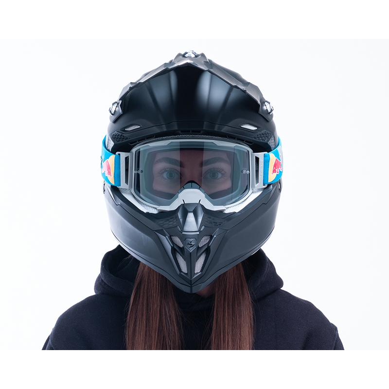 Lunettes de motocross Red Bull Spect STRIVE S gris avec verre fumé