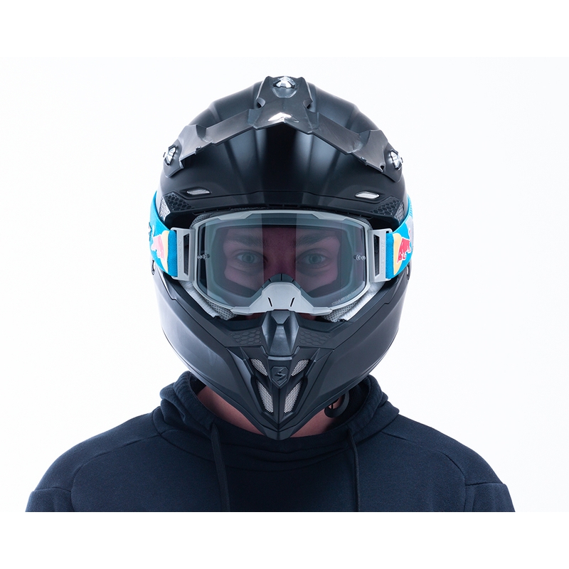 Lunettes de motocross Red Bull Spect STRIVE S gris avec verre fumé