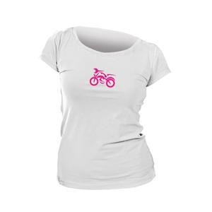 T-shirt femme nanosilver® MOTOLADY blanc