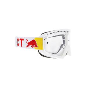 Lunettes de motocross Red Bull Spect WHIP blanches avec verres transparents