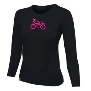 T-shirt femme nanosilver® MOTOLADY noir - manches longues