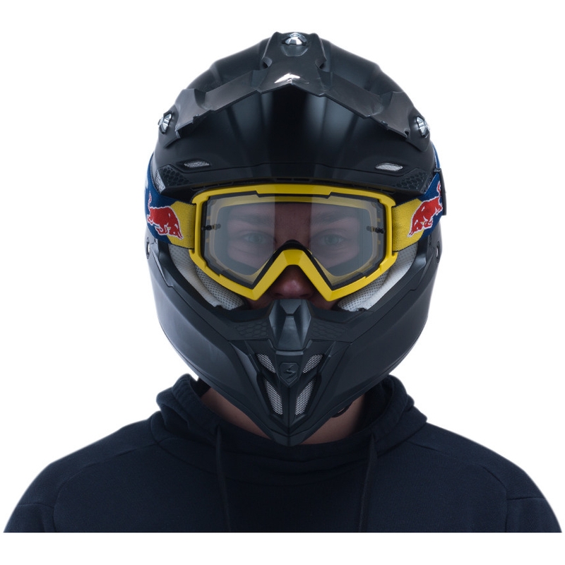 Lunettes de motocross Red Bull Spect WHIP jaune avec lentilles transparentes
