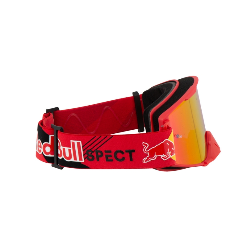 Lunettes de motocross Red Bull Spect STRIVE S rouge avec lentille rouge