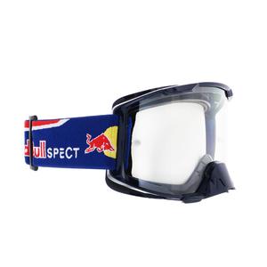 Lunettes de motocross Red Bull Spect STRIVE S bleu avec oculaire transparent