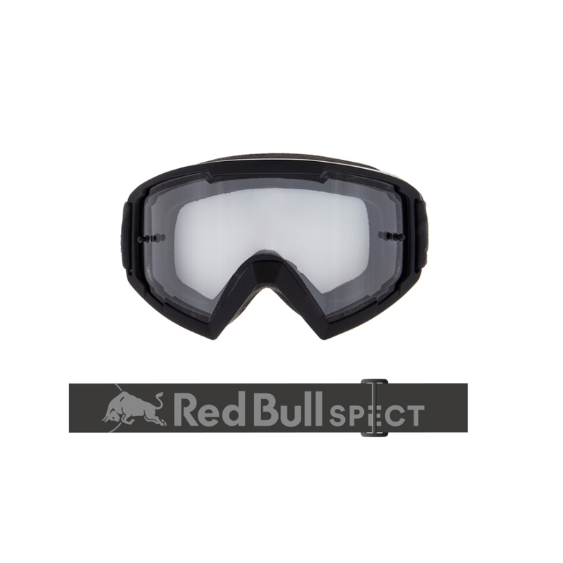 Lunettes de motocross Red Bull Spect WHIP gris foncé avec lentilles transparentes