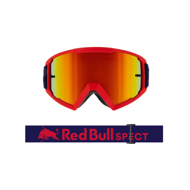 Lunettes de motocross Red Bull Spect WHIP rouge avec lentille orange