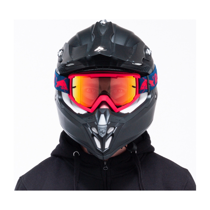 Lunettes de motocross Red Bull Spect WHIP rouge avec lentille orange