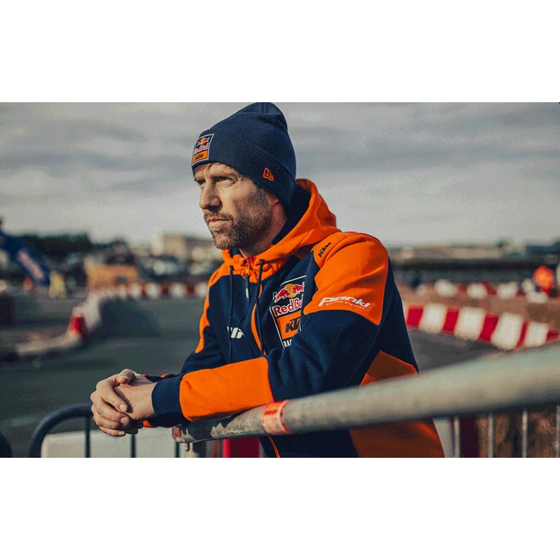 Sweat à capuche KTM Replica Team bleu-orange