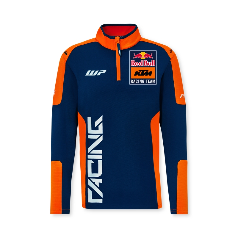 KTM Replica Team Half Zip Sweater Bleu et Orange soldes