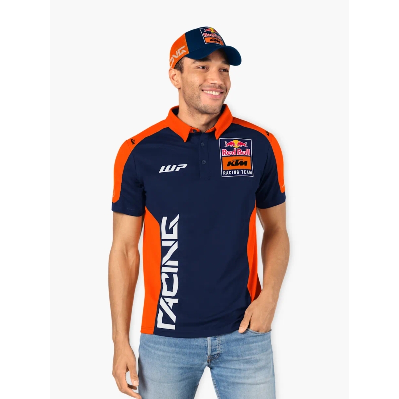 Polo KTM Replica Team bleu-orange soldes