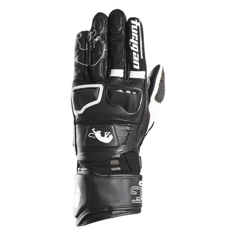 Gants moto Furygan STYG 15 noir et blanc