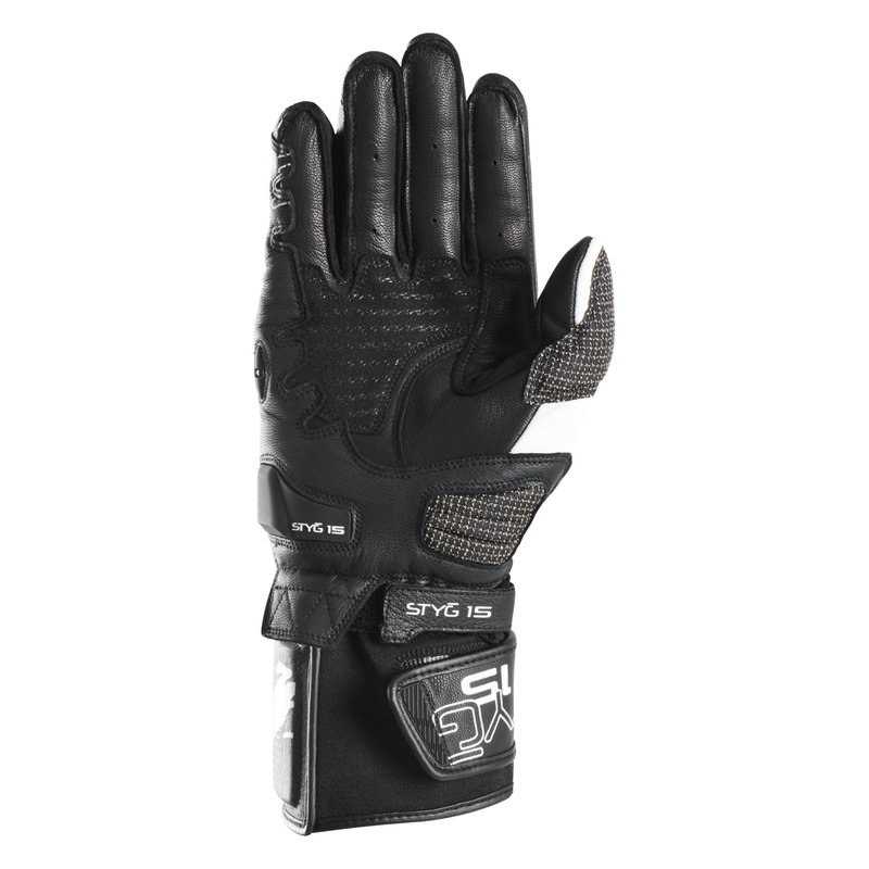 Gants moto Furygan STYG 15 noir et blanc