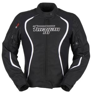 Veste de moto Furygan Odessa noir et blanc pour femme