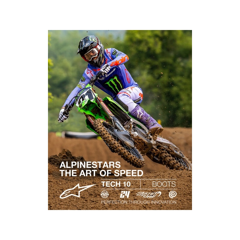 Bottes de moto Alpinestars Tech 10 violet-noir-blanc