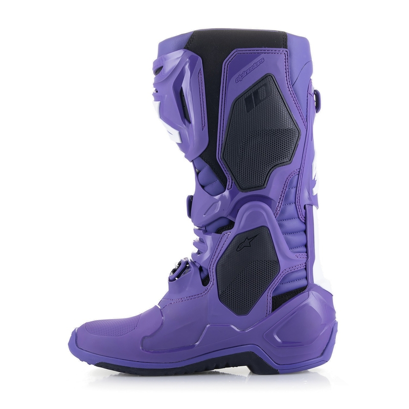 Bottes de moto Alpinestars Tech 10 violet-noir-blanc