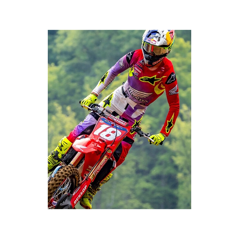 Bottes moto Alpinestars Tech 10 jaune fluo-noir-rouge fluo