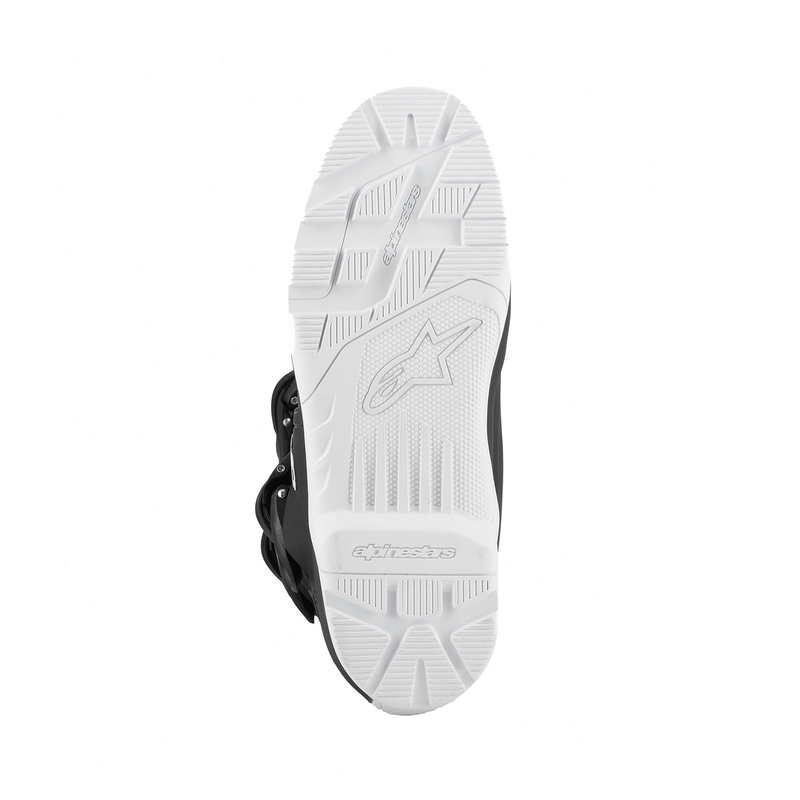 Bottes de moto imperméables Alpinestars Tech 3 Enduro, noir et blanc