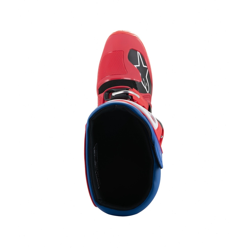 Bottes de moto Alpinestars Tech 5 2024 Rouge-Bleu-Blanc-Noir