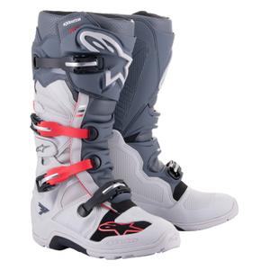 Bottes de moto Alpinestars Tech 7 Enduro 2024 gris-fluo-noir