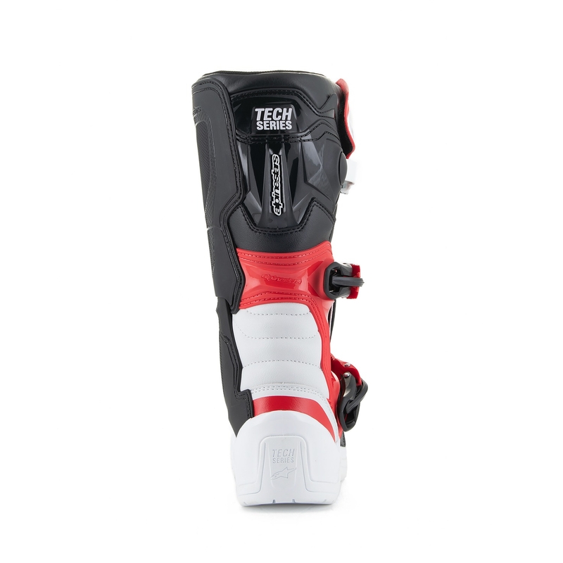 Alpinestars Tech 3S Youth White-Black-Red Kids Motorcycle Boots