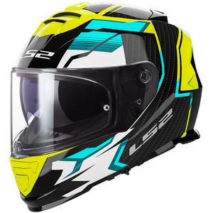 Casque moto intégral LS2 FF800 Storm II Tracker noir-jaune fluo