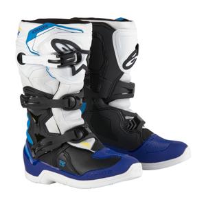 Bottes de moto pour enfants Alpinestars Tech 3S Youth 2024 White-Black-Blue