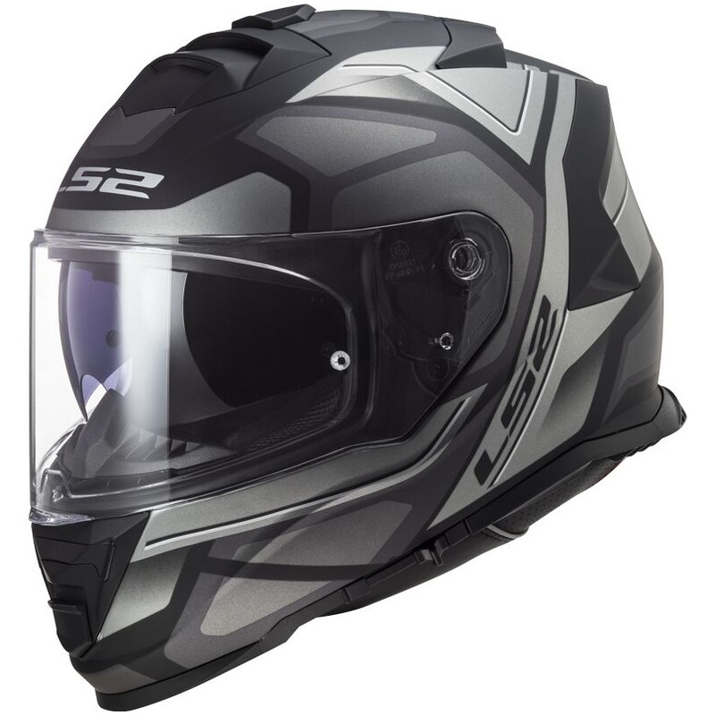 LS2 FF800 Storm II Casque moto intégral Faster titane mat