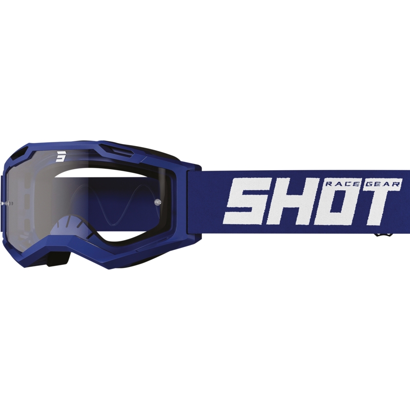 Lunettes de motocross enfant Shot Rocket Kid 2.0 bleu (plexi transparent)
