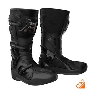 Bottes de moto Shot Race 8 Chrome Black