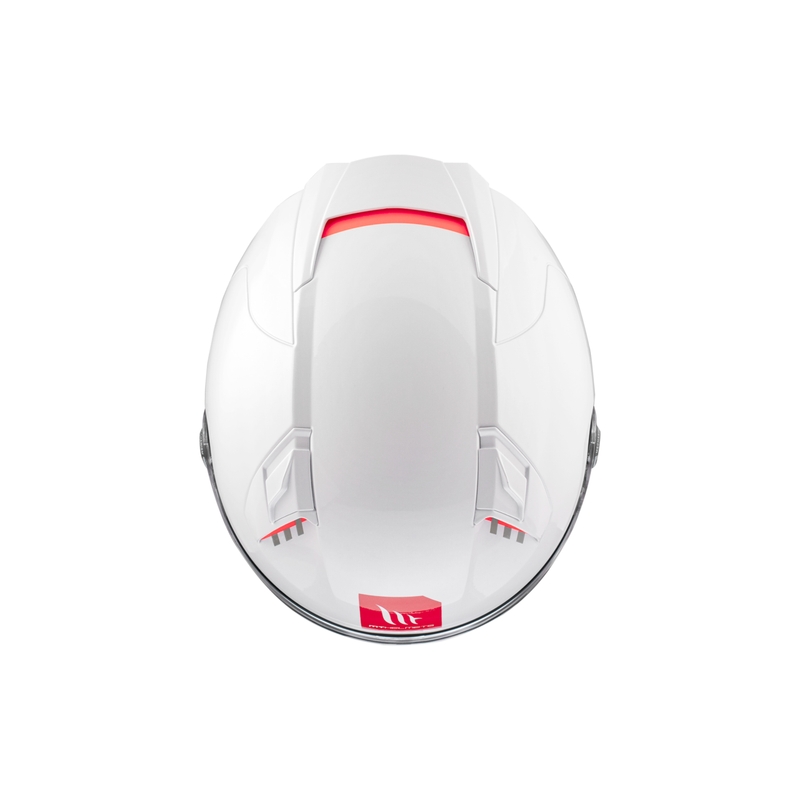 MT REVENGE 2 S SOLID A0 casque moto intégral blanc brillant